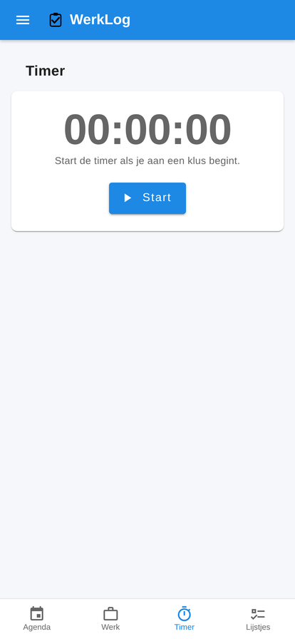 WerkLog timer